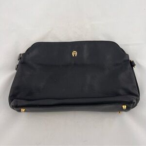 Etienne Aigner Black Leather Bag